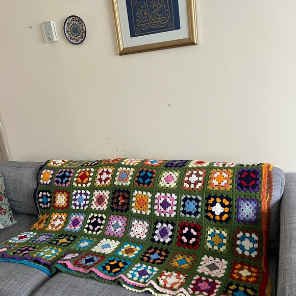 Granny Square Crochet Blanket - Picture 6 of 10